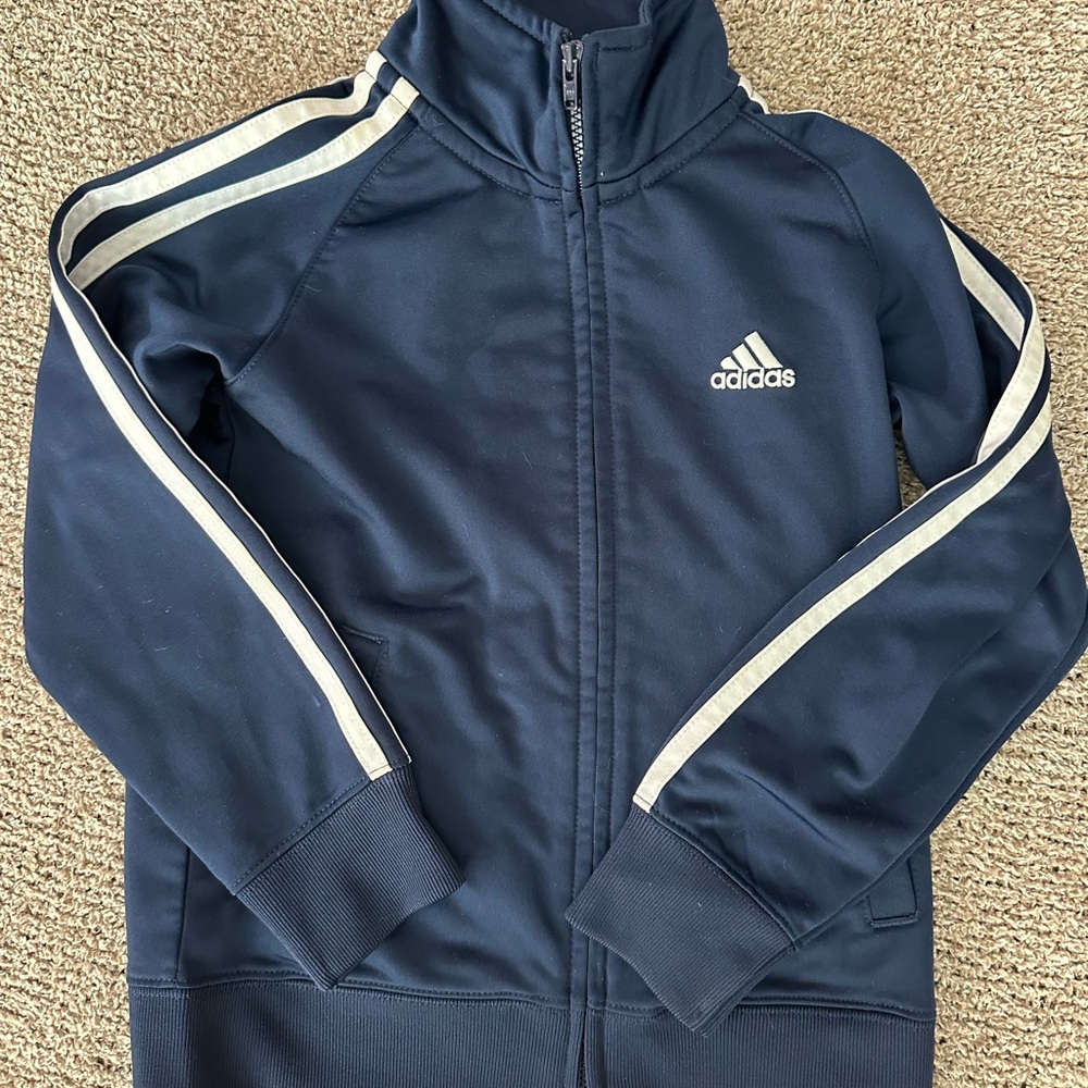 Adidas Kids Navy Tracksuit - Picture 3 of 6